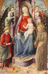 De Madonna en Kind met heiligen Julianus en Franciscus