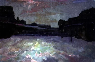 Rivier-Zonsondergang