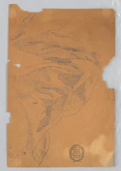 Studie van draperie