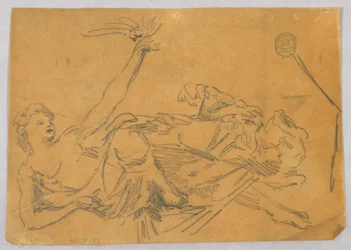 Schets van Vrouwelijke Figuur met een Duif