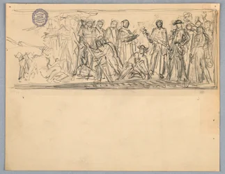 Studie voor een muurschildering of paneel