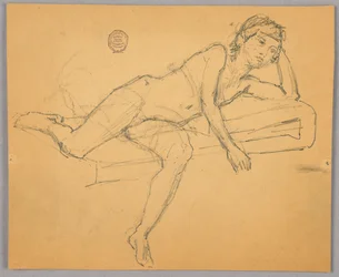Studie van naaktfiguur