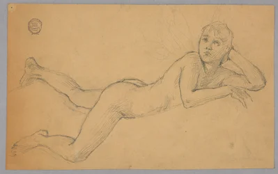 Studie van Naakte Figuur