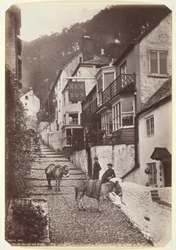 Clovelly, de New Inn en straat