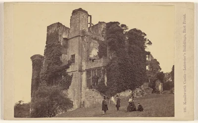 Kenilworth Castle - gebouwen van Leicester, oostgevel