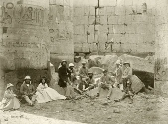 Feest van de Prins van Wales in de Tempel van Karnak, 1862