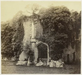 Ruïne van Raglan Castle te Monmouthshire