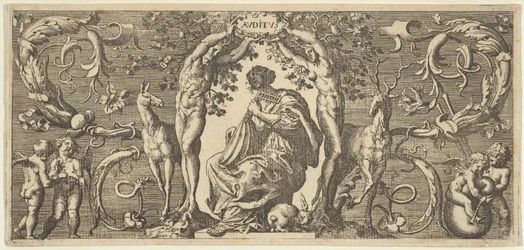 Horen Auditus, uit Quinque Sensuum Five Senses