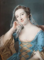 Portret van Elizabeth, dochter van Sir Edward Hulse, 1e Baronet, 1755
