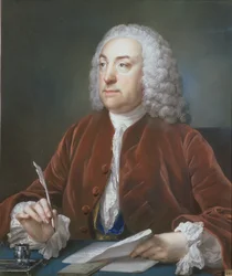 Portret van Taylor White, penningmeester van het Foundling Hospital, 1758
