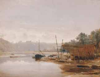 Bootbouw bij Dinan, Bretagne