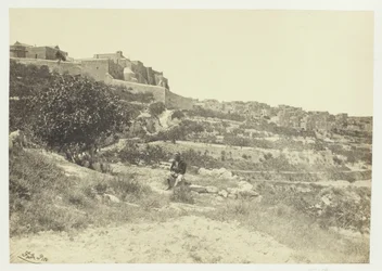 Bethlehem, met de Geboortekerk, 1857