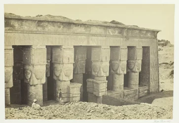 Portiek van de Tempel van Dendera, 1857