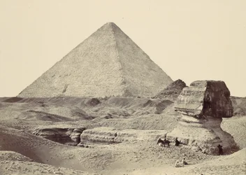 De Sfinx en Grote Piramide, Gizeh, 1857