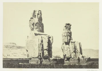 De beelden van Memnon, vlakte van Thebe