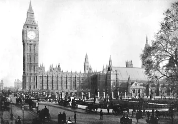 De praatwinkel in Westminster, 1909