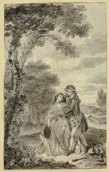 Illustratie bij Roderick Random, door Tobias Smollett