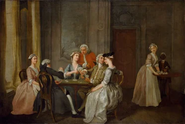 Quadrille spelen, 1740-50