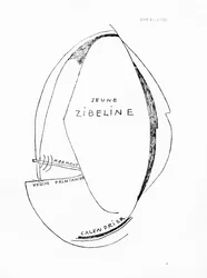 Poemes et Dessins de la Fille nee sans Mere, nr.15, uitgegeven door Imprimeries Reunies, Lausanne