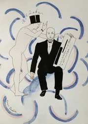 Relache ballet van Erik Satie, c1924 (tekening)