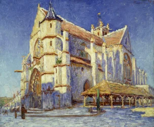 De kerk in Moret