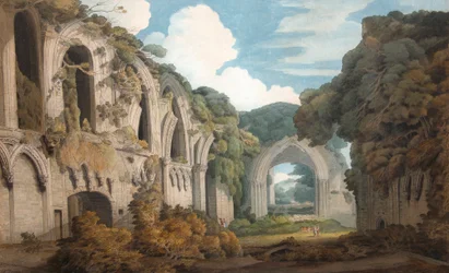 Een Uitzicht op Glastonbury Abbey