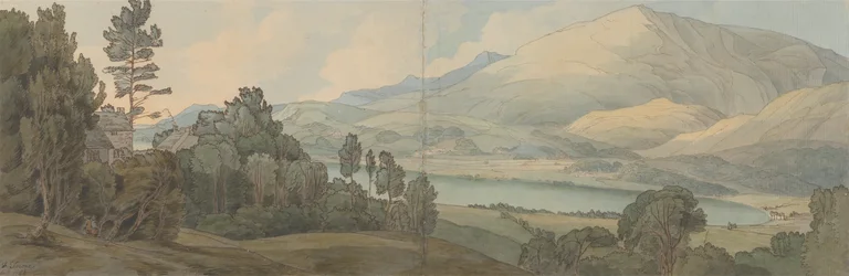 Uitzicht op het meer van Coniston, Lancashire
