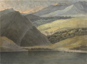 Uitzicht op het Lago Maggiore bij avond, 1781