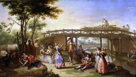 De brug van het kanaal van Madrid (detail)