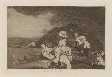 Bien te se est? (Het dient je goed), pl. 6 uit de serie Los desastres de la guerra (De rampen van de oorlog)