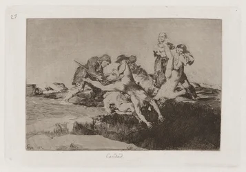 Caridad (Liefdadigheid), Plaat 27 uit Los desastres de la guerra