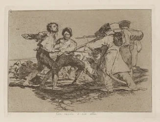 Met Reden of Zonder, pl. 2 uit de serie Los desastres de la guerra (De Rampen van de Oorlog)