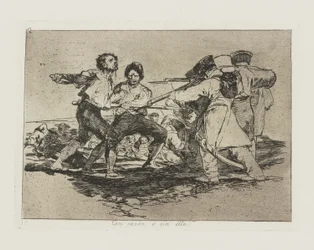 Met reden? zonder reden. (Terecht of Onterecht.), pl. 2 uit de serie Los desastres de la guerra (De Rampen van de Oorlog)
