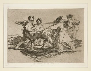 Con razón o sin ella (Terecht of Onterecht), pl. 2 uit de serie Los desastres de la guerra (De Rampen van de Oorlog)