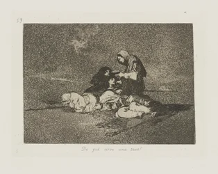 Wat is het nut van een kopje?, pl. 59 uit de serie Los desastres de la guerra (De rampen van de oorlog)
