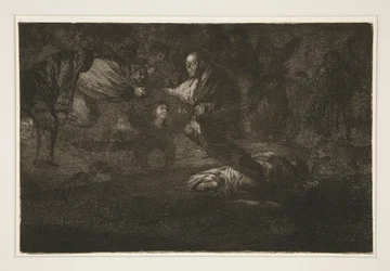 Dios los cria y ellos se juntan (God creëert hen en zij komen samen), pl. 18 uit de serie Los proverbios