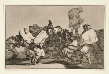 Disparate de carnabal (Carnavals dwaasheid), pl. 14 uit de serie Los proverbios
