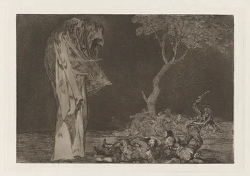 Disparate de miedo, ook bekend als Por temor no pierdas honor, uit de serie Los disparates