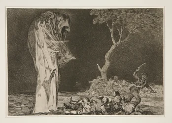 Disparate de miedo (De dwaasheid van angst), pl. 2 uit Los proverbios