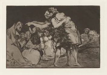 Disparate desordenado (Willekeurige dwaasheid) of Disparate matrimonial (Huwelijkse dwaasheid), ook bekend als La que mal marida nunca le falta que diga (Zij die slecht getrouwd is mist nooit een kans om het te zeggen), uit de serie Los disparates (Los pro