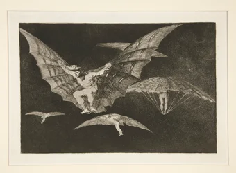Modo de volar (Een manier van vliegen), pl. 13 uit de serie Los proverbios