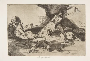 Plaat 16 uit De rampen van de oorlog Los Desastres de la Guerra, 1810 gepubliceerd in 1863