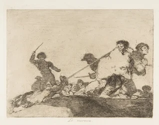 Plaat 29 uit De Rampen van de Oorlog Los Desastres de la Guerra:: Hij ..., 1810 gepubliceerd 1863
