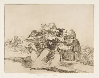 Plaat 42 uit De rampen van de oorlog Los Desastres de la Guerra: Elke..., 1810 gepubliceerd 1863
