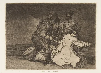 Plaat 46 uit De rampen van de oorlog Los Desastres de la Guerra, 1810 gepubliceerd 1863
