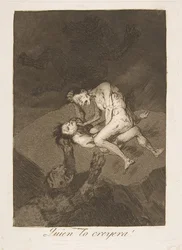Plaat 62 uit Los Caprichos: Wie zou het gedacht hebben Quien lo creyera!, 1799