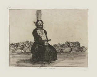Por una navaja. (Vanwege een mes.), pl. 34 uit de serie Los desastres de la guerra (De rampen van de oorlog)