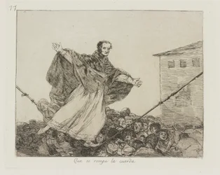 Moge het Touw Breken, pl. 77 uit de serie Los desastres de la guerra (De Rampen van de Oorlog)