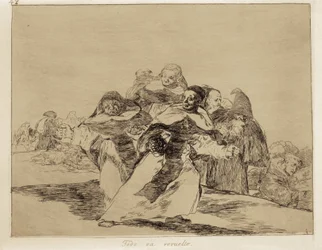 Alles is omgekeerd. 1810-1820. Plaat 42 van "De rampen van de oorlog".