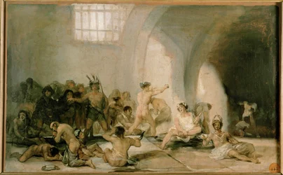 Krankzinnigengesticht (schilderij op doek)